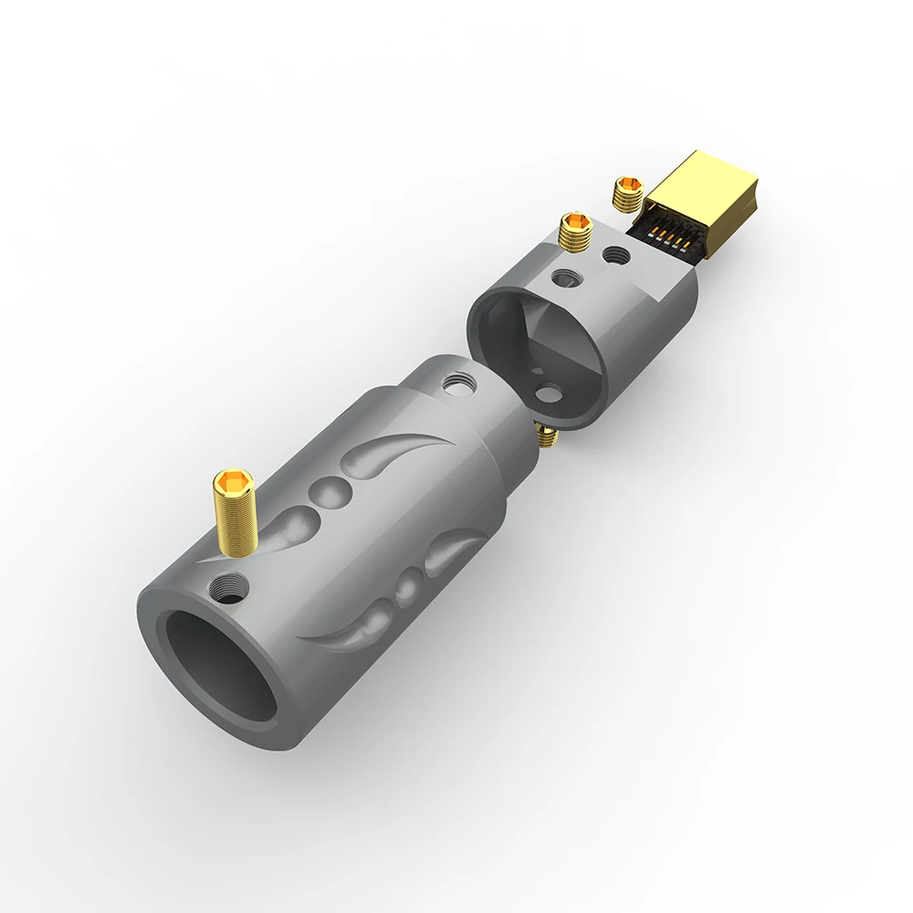 VIBORG MN08 Gold Plated USB Mini Male Connector High-End Jack Tail Socket Port for Superior Data Transfer And Connectivity
