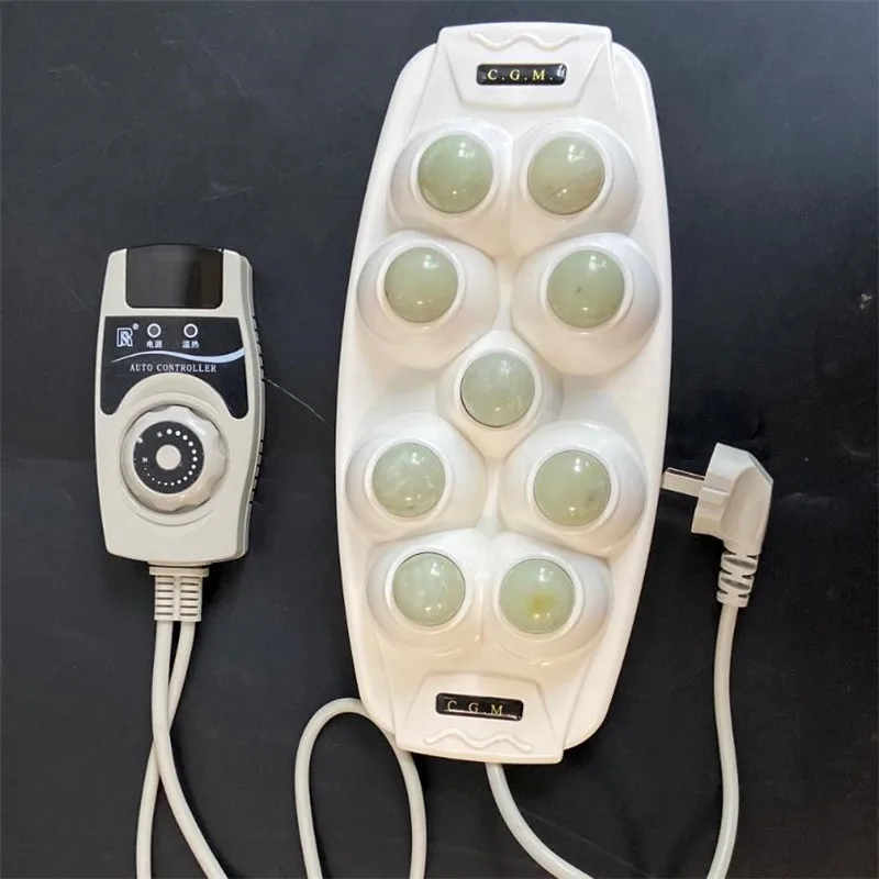 Natural Jade Heat Therapy Heating Handheld Massager Therapeutic Device Made of Jade  for Body Health Care and Muscle Stimulator