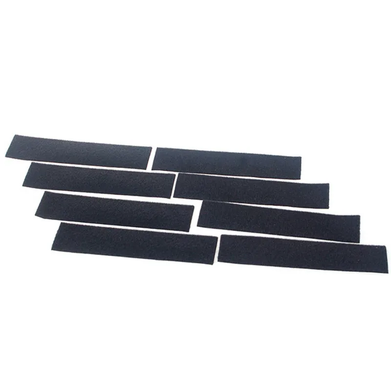 10pcs Black Cloth 10x3cm 10x5cm Fabric Replaceable Felt With Self Adhesive Glue For 3M Squeegee Car Vinyl Film Wrapping Scraper