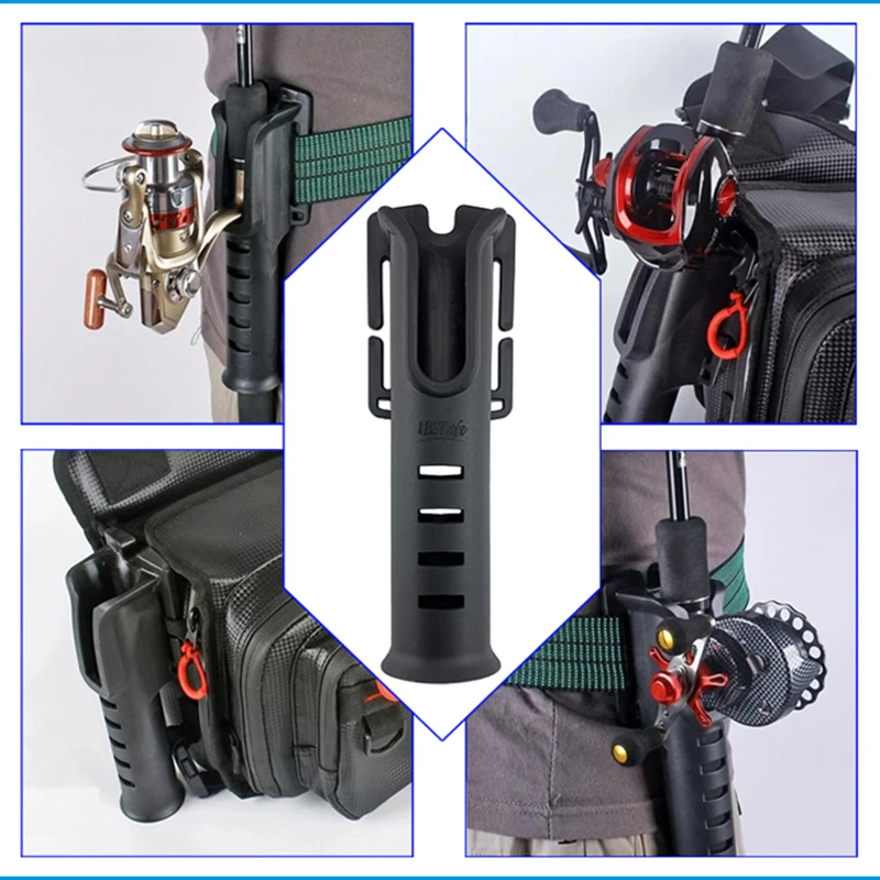 أحدث المحمولة قضيب حامل معدات صيد الأسماك ملحق قابل للتعديل الخصر الصيد رود الإدراج جهاز الصيد اكسسوارات أداة في الهواء الطلق