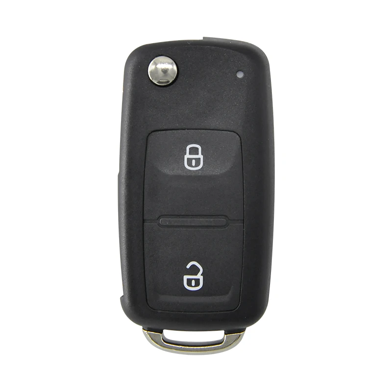 Datong World Filp Auto Afstandsbediening Sleutel Shell Case Voor VW Volkswagen Kever Caddy Golf Jetta Polo Tiguan Touran Vervanging Sleutel Behuizing - afbeelding 1