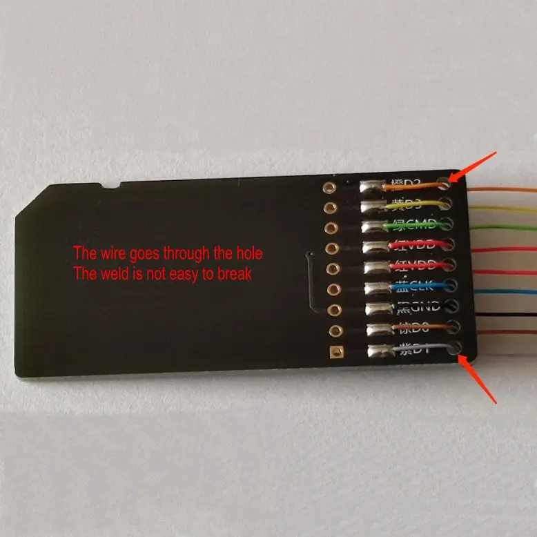 SD card PCB port out