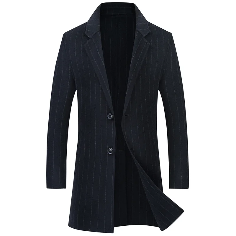 

Men Wool Blends Coats Autumn Winter New Solid Color High Quality Men's Wool Coats Luxurious Wool Blends Coat Male