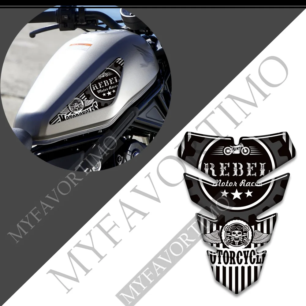 

Tank Pad Stickers Decal For HONDA Reble CM CMX 125 250 300 500 1100 CMX500 CMX300 Gas Fuel Emblem Logo Protector