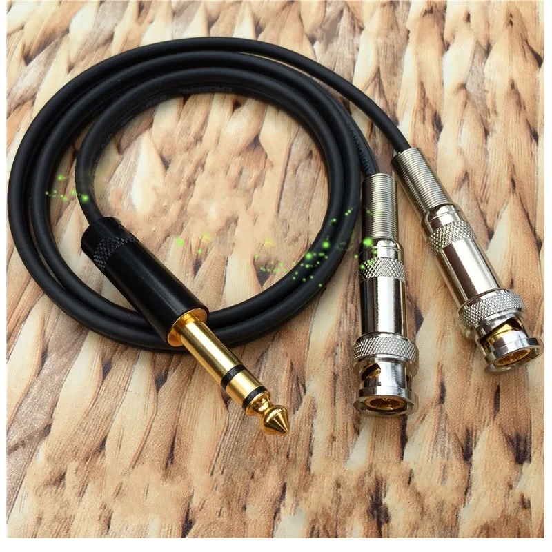 Cable Audio HIFI 6,35mm a Dual BNC OFC Alta Fidelidad - imagen 2