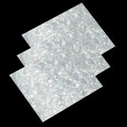 Feuille en celluloïd perle blanche, 210mm x 148mm, bricolage, JEPicks 514 guards, incrustations déco 0.46mm 0.71mm