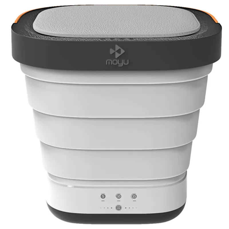 Lavadora plegable de 100-240V, máquina de lavado de ropa interior, cuidado de bragas, viaje de negocios, operación de botón táctil portátil