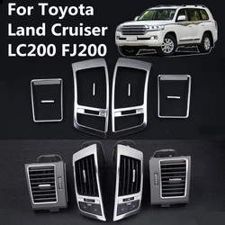 Car Interior Air Conditioning Vent AC Outlet Decorative Frame Cover Trims For Toyota Land Cruiser 200 LC200 2008-2015 2016-2018