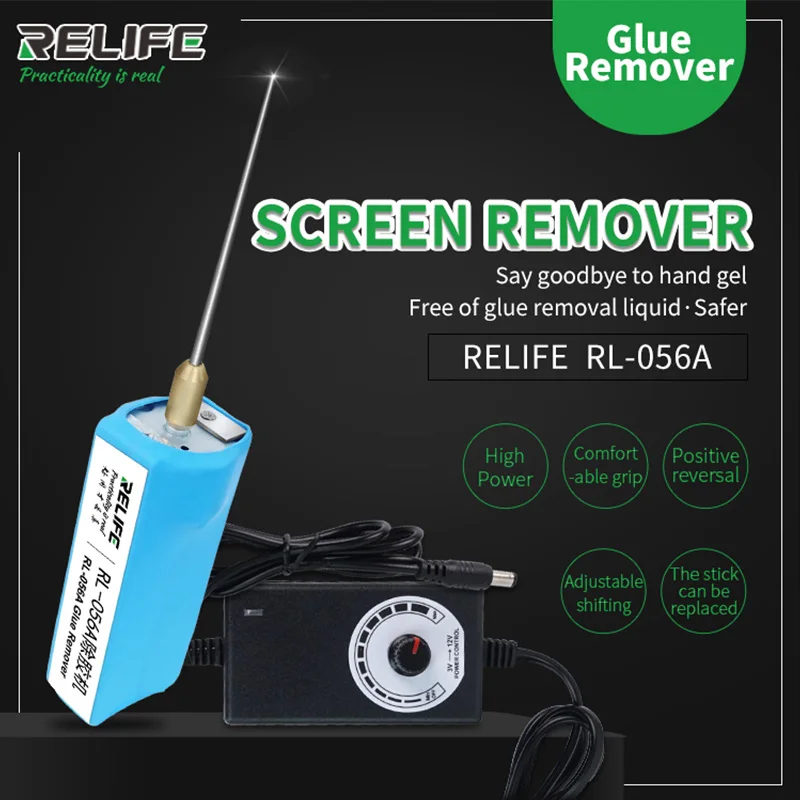 Relife Cola Removedor Furadeira Elétrica, Ajuste de Velocidade, Ferramenta Limpa, OCA Celular, Tela LCD, Adesivo, Luz Fria, Ferramenta Clara, RL-056A