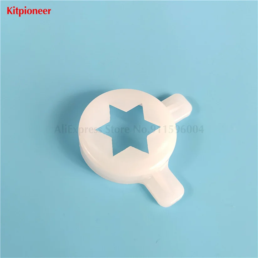 6 in 1 Soft Service Hexagram Star Shaped Moulding Lids Spare Parts For Ice Cream Machine Front Panel Modeling Cap 6Pcs