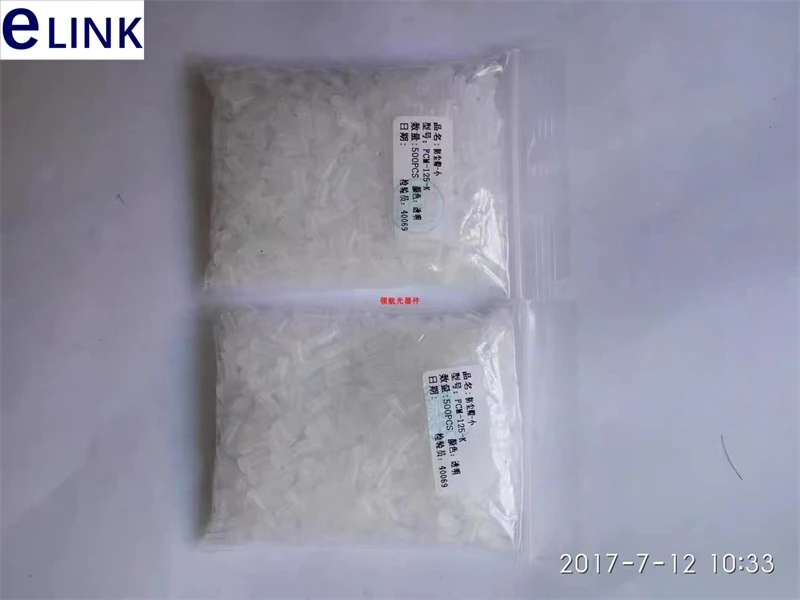 LC dust cover 1.25mm 1000pcs for LC fiber optic connector transparent red green red yellow blue protector free shipping ELINK