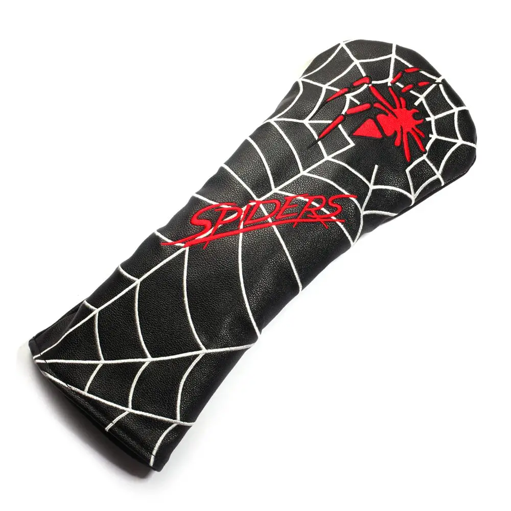 Spider Golf Club Head Covers for Driver Cover Fairway Cover Hybrid Cover Blade Putter Covers PU Leather Headcover