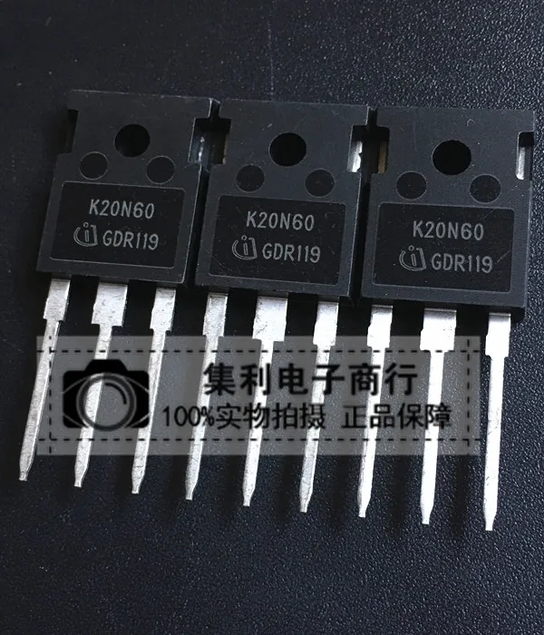 10PCS/Lot   K20N60 IKW20N60