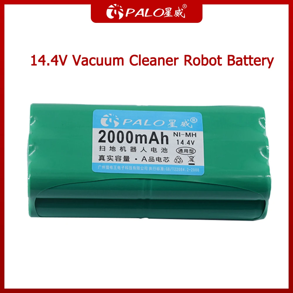 PALO New-Type Battery 14.4V Ni-MH Vacuum Cleaner Robot Rechargeable Battery Pack For LiberoV-M600/M606 V-botT270/271 Etc