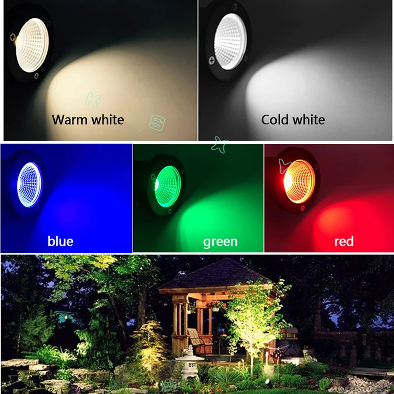 Neue Stil COB Garten Rasen Lampe Licht 220V 110V 12V Outdoor LED Spike-Licht 3W 5W Pfad Landschaft Wasserdicht Spot Lampen