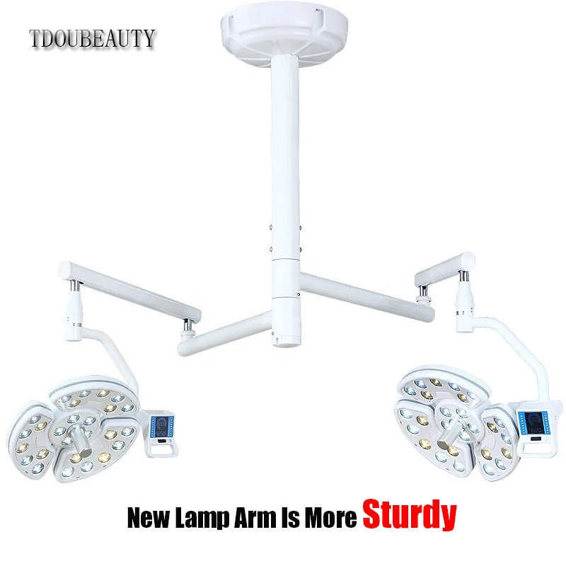 TDOUBEAUTY Ceiling Mounted Dental LED Shadowless Lamp Touch & Sensor Control for Dental, Pet & Beauty Clinics 90-230V Voltage