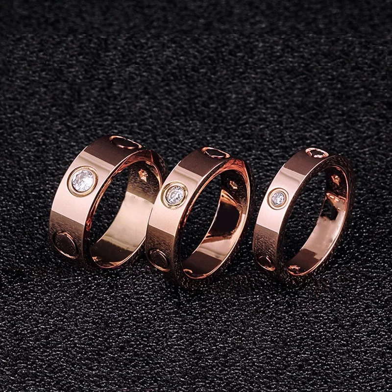 2024 Stainless Steel Ring For woman Women ring stainless steel jewelry accessories for women Rings with stones