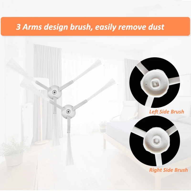 فرشاة جانبية + فلتر HEPA + فرشاة الأسطوانة + ممسحة القماش ل شاومي Mijia G1 روبوت مكنسة كهربائية استبدال أجزاء الملحقات