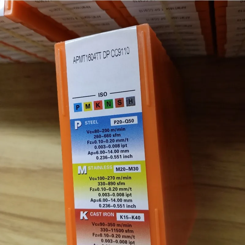 APMT1604คุณภาพสูงคาร์ไบด์ APMT เครื่องกลึง CNC เครื่องมือมิลลิ่งแทรก