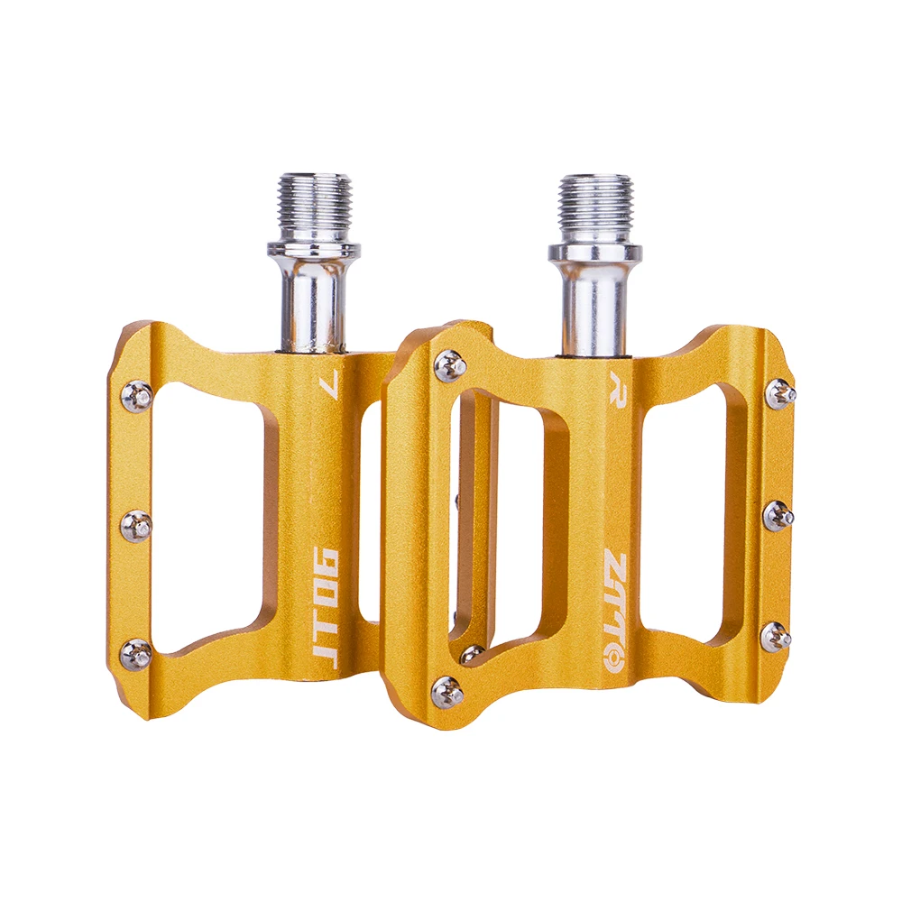Ztto Rennrad ultraleichte flache Pedal Aluminium legierung Fahrrad lager rutsch feste Falt pedale Radfahren jt06