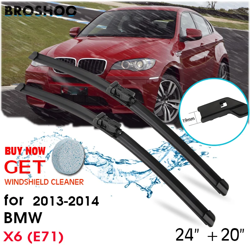 

Car Wiper Blade Front Window Windscreen Windshield Wipers Blades Auto Accessories For BMW X6 E71 24"+20" 2013-2014