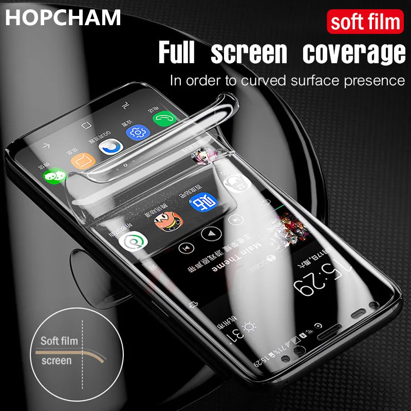 Hydrogel Film on the Screen Protector For Samsung Galaxy S10 S20 S9 S8 S21 Plus Ultra S20 FE 5G Screen Protector For A51 A71