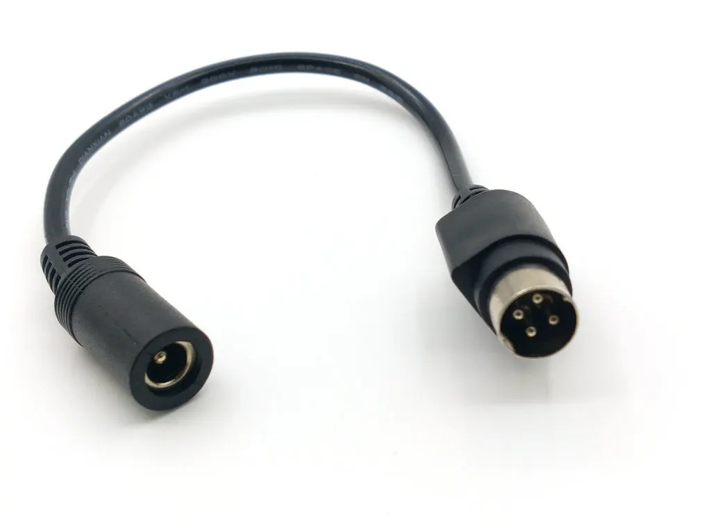 1 sztuk DC kobiet 5.5*2.1mm na męski 4 Pin kabel zasilający dla SATO TG-5011-19V-ES zaledwie 4-Pin kabel do telewizora LCD VCR kabel zasilający