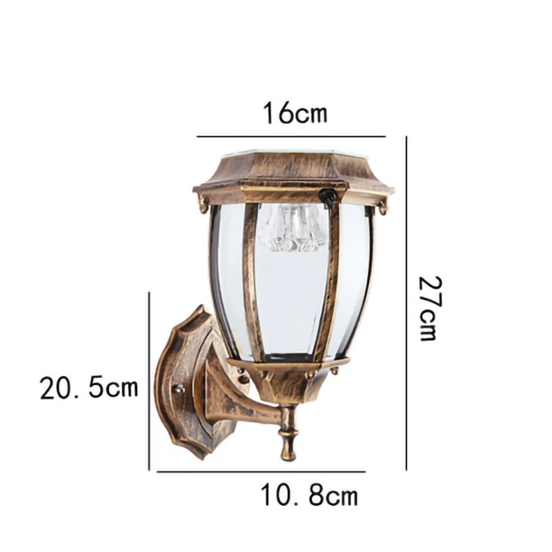 Solar wall light LED Outdoor courtyard sconces light villa Solar Powered Waterproof IP55 Garden Decor illumination Fence