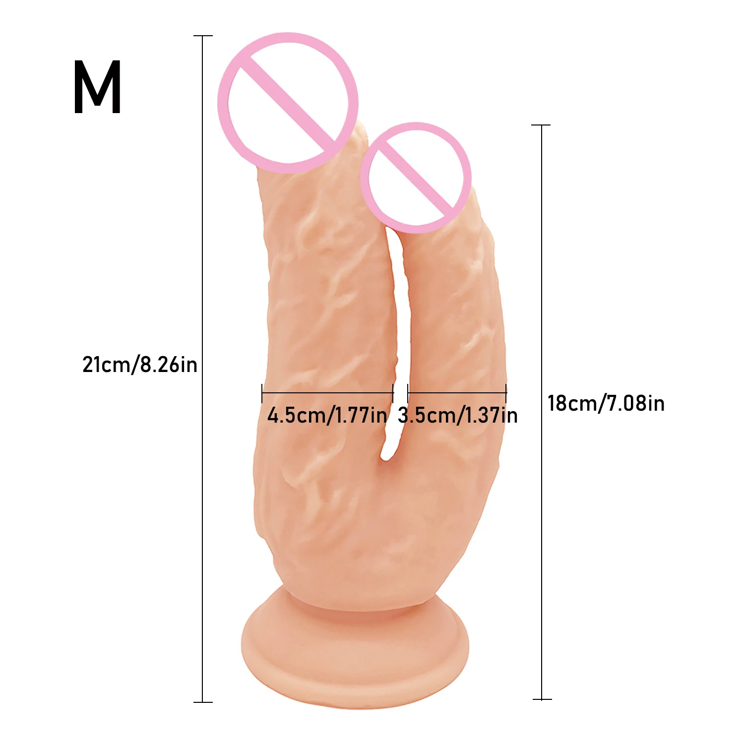 Huge Double Dildos Double Penetration Vagina and Anus Soft Skin Feel Penis Double Headed Phallus Sex Toys for Women Masturbation