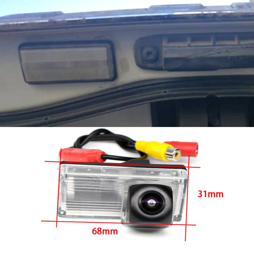 Samochód rewers Backup HD CCD Rearview kamera cofania Night Vision dla Toyota Prius 2004 2005 2006 2007 2008 2009 2010