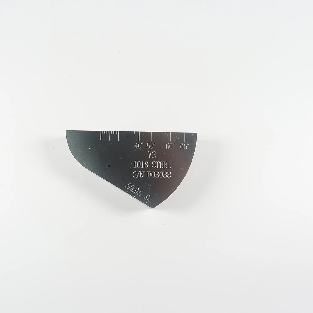 Bloco de Teste de Calibração Ultra-sônica No.2 Bloco de Aço Carbono Incluído Certificação do Fabricante e Caixa de Plástico Abs v2