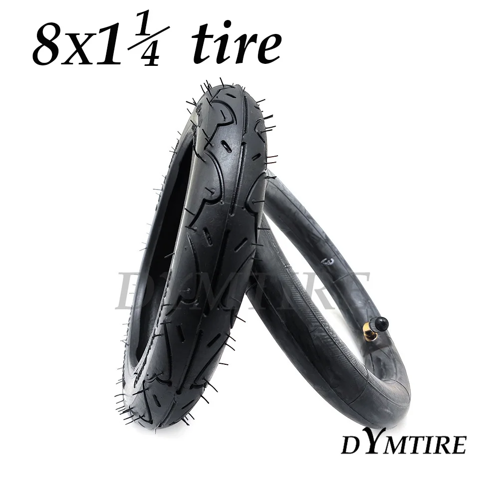 8x1 1/4 Tire for E-tow Electric Scooter Wheelchair 8 Inch Pneumatic Wheel Inner Tube Outer Tyre General Model 200x45