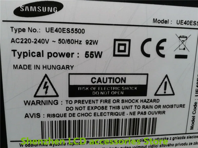 2 جزء/الوحدة ل LED L075 سامسونج 2012SVS40 7032NNB LEFT56 2DREV1.1 سامسونج UE40ES5500 500 مللي متر 56LED