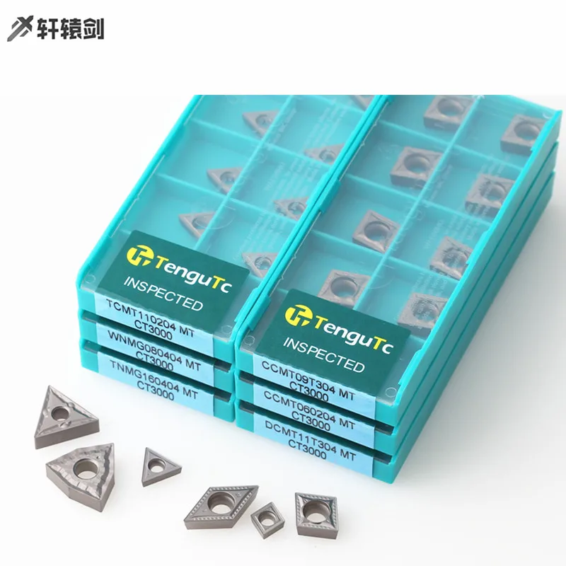 10 Chiếc TCMT110204 TCMT110208 MT CT3000 Nội Bộ Biến Sert Cấp Carbide Gốm Kim Loại Dụng Cụ