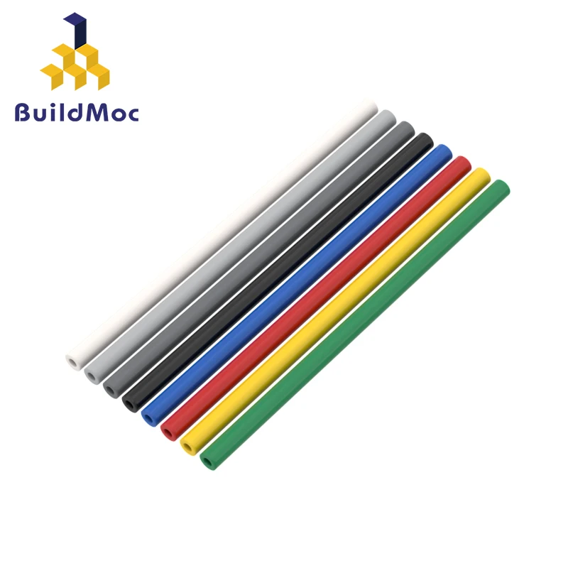 BuildMOC 76324 1x9 thin hose (72mm) brick  Changeover Catch For Building Blocks Parts DIY Educational High-tech Toys