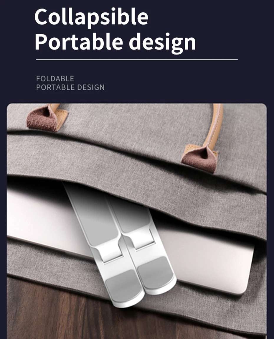 Portable Laptop Stand Foldable Support suporte Notebook Holder For Macbook Pro Air HP Lapdesk Computer Cooling Bracket Riser