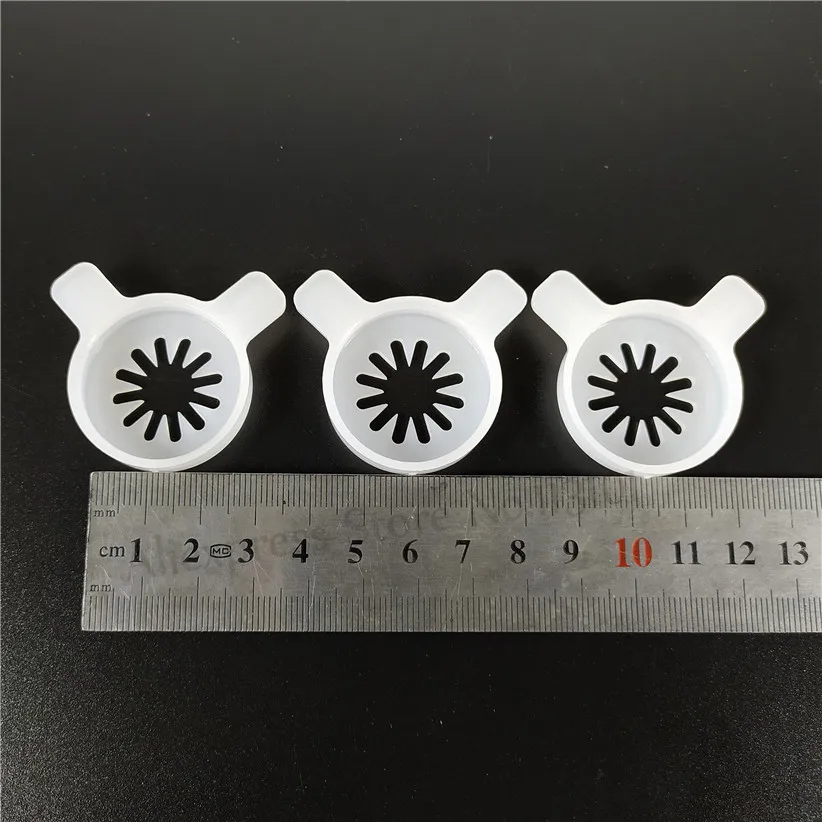 3 in 1 Modeling Caps of Soft Serve Ice Cream Machine Spare Parts Snowflake Shaped Moulding Lids Accessories Inner Diameter 29mm