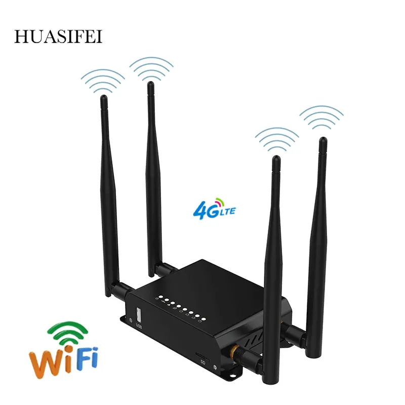 HUASIFEI  4G Router LTE Modem Wireless WIFI With SIM Card Slot Wi-Fi Openwrt English Firmware LTE Router VPN PPTP L2TP