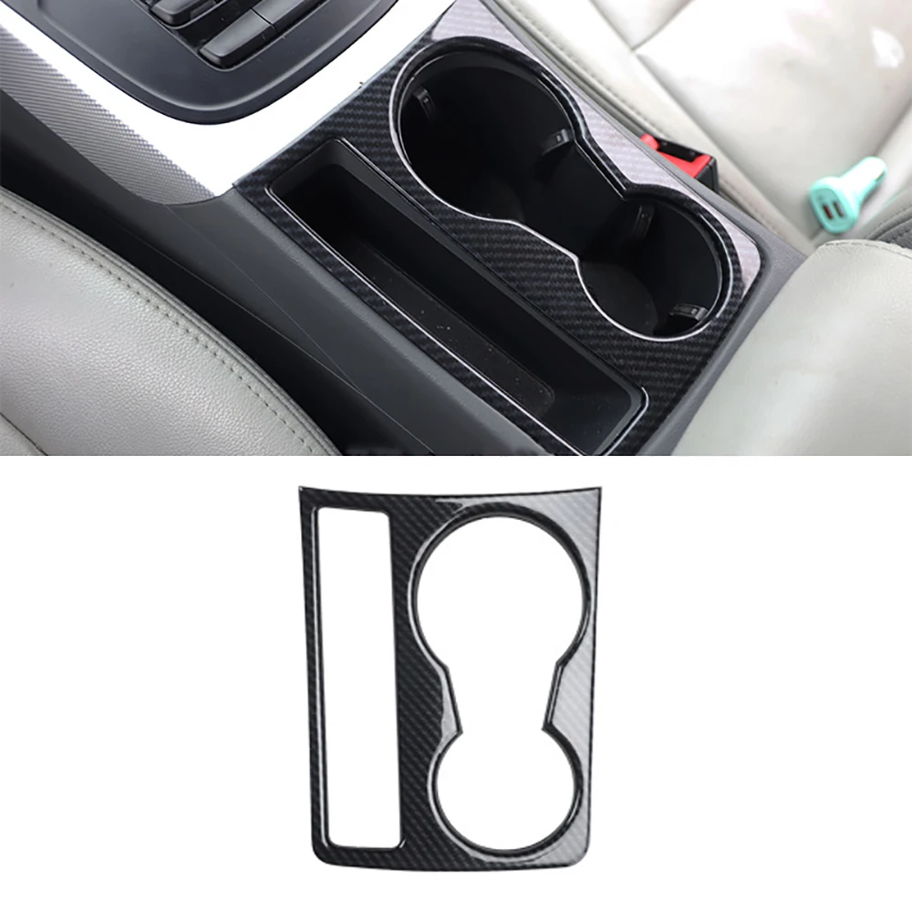 K-Car LHD Console Armrest Gear Shift Decoration Frame Cover Trim Carbon Fiber Color Interior For Audi A4 B8 2009-2016