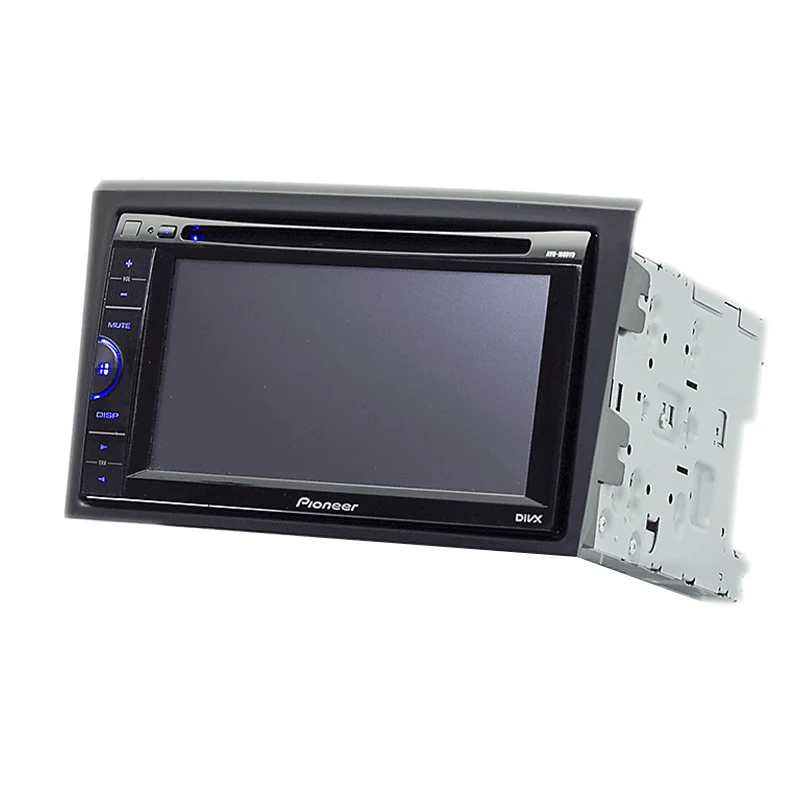 Double Din Radio Fascia for TOYOTA Crown 2003-2008  Panel Dash Mount Installation Trim Kit Face Black Frame GPS 173 x 98 mm