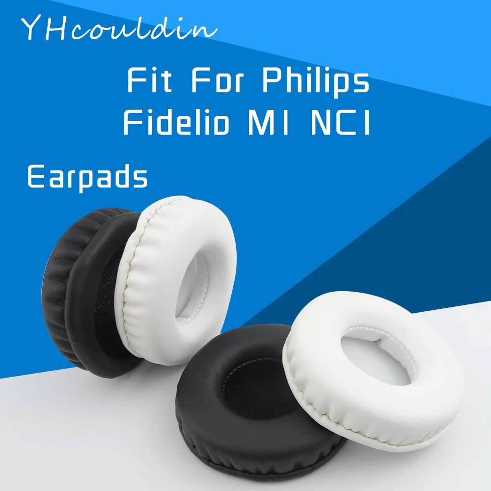 YHcouldin Earpads For Philips Fidelio M1 NC1 Headphone Accessaries Replacement Wrinkled Leather