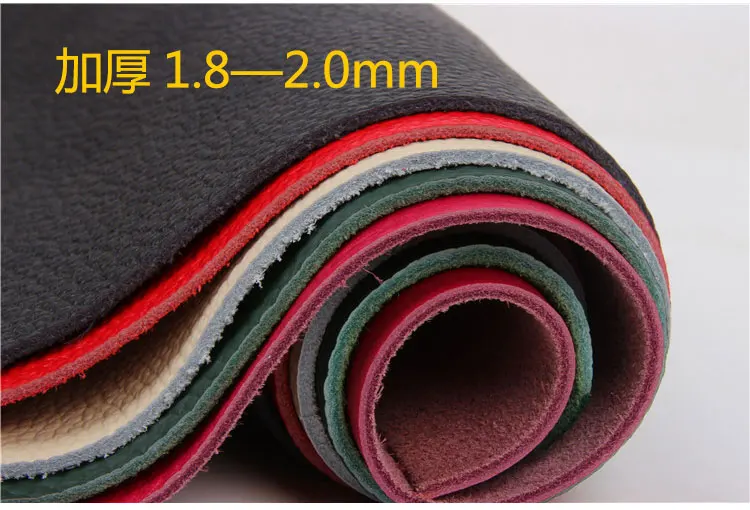 Thicken First layer cowhide leather 2mm thick lycheepattern leather fabric of bag pad or table mat etc