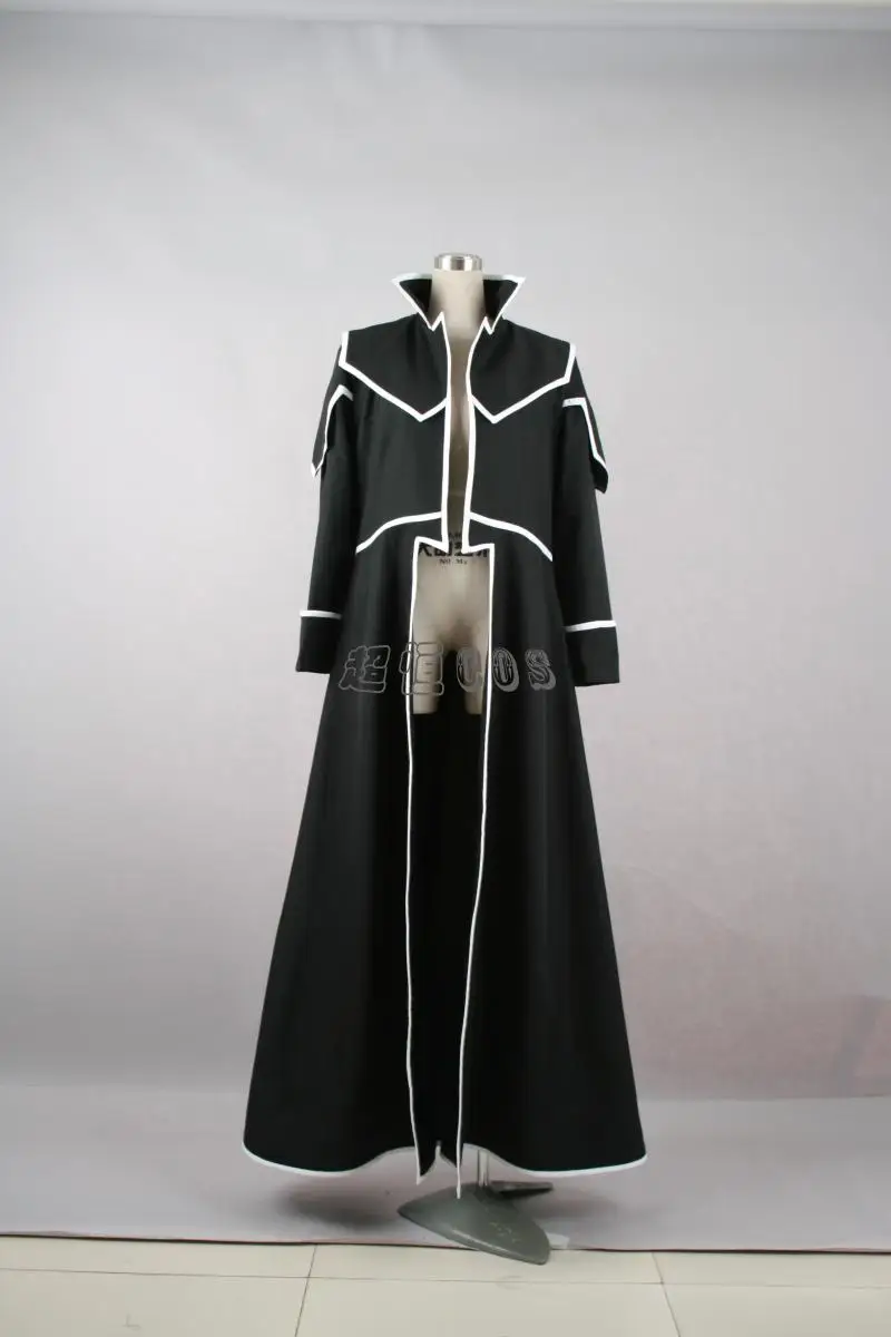 Anime Yu-Gi-Oh! GX Zane Truesdale Kaiser Ryo Marufuji Only Black Coat Cosplay Costume Custom Any Size