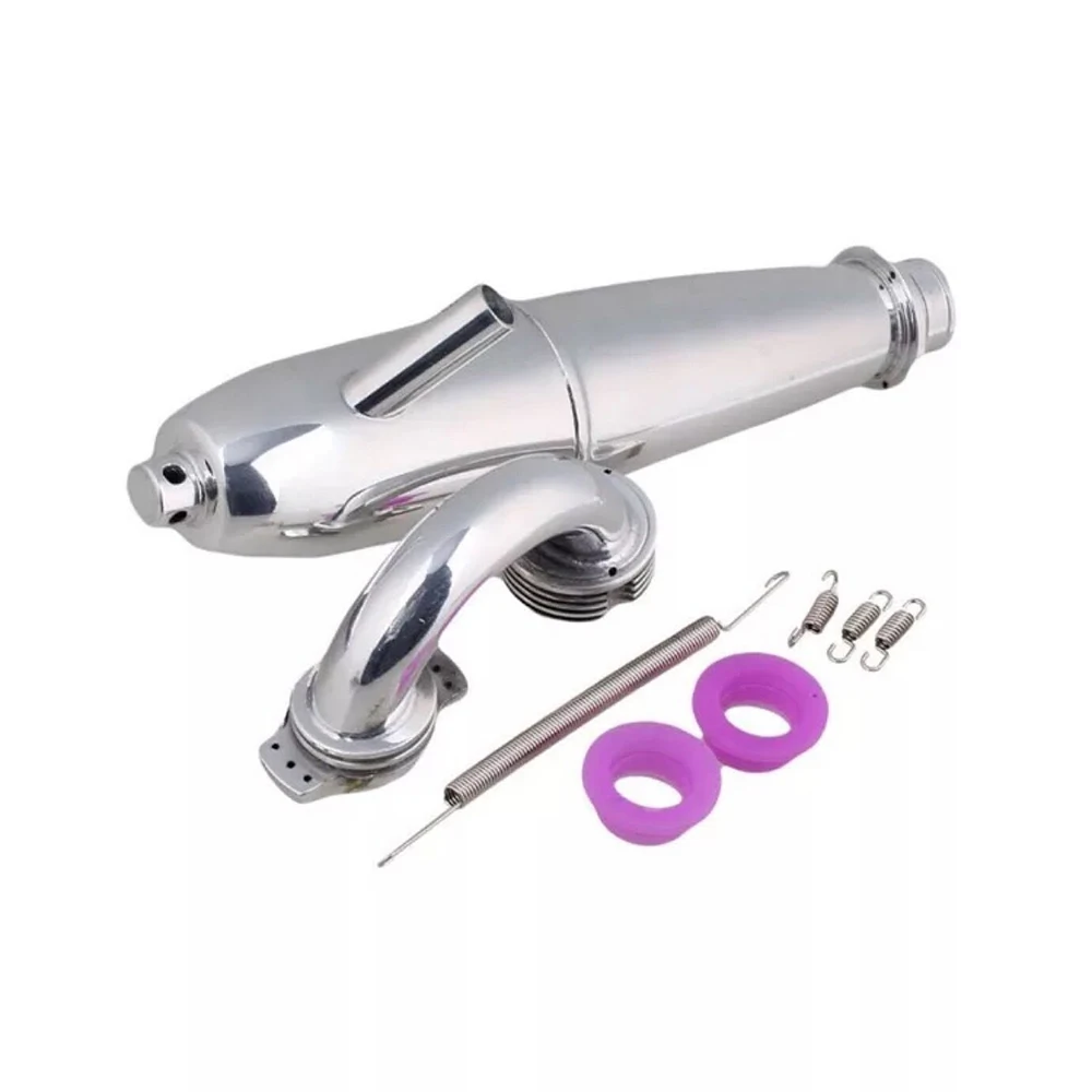 

1 комплект, алюминиевая выхлопная труба и пружина для радиоуправляемых моделей автомобилей 1/8 Nitro