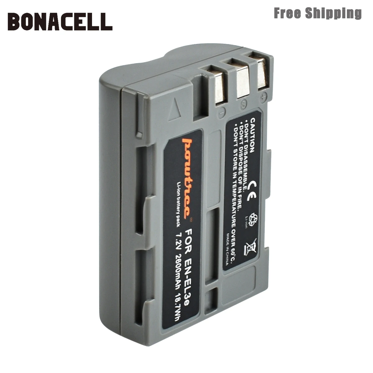 Bonacell 2600mAh EN-EL3e EN EL3e EL3a ENEL3e Digital Camera Battery for Nikon D300S D300 D100 D200 D700 D70S D80 D90 D50 L50