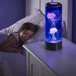 Luz LED de medusas de gran tamaño, lámpara de noche decorativa de escritorio para niños, regalos para niños, lámpara de humor relajante para la decoración del dormitorio del hogar