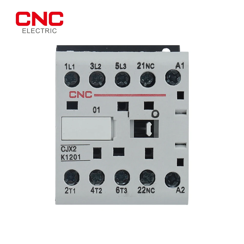 

CNC CJX2-K Din Rail 220V Mini AC Контактор 3P 3main 1NO/3main 1NC катушка напряжения 50/60 Гц 6A 9A 12A