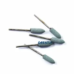 100 Pcs Dental Gravel Ceramic Burs Medium Countour Coarse Green Stone Burs 2.35mm Shank Dental Supplies 11 Types Optional