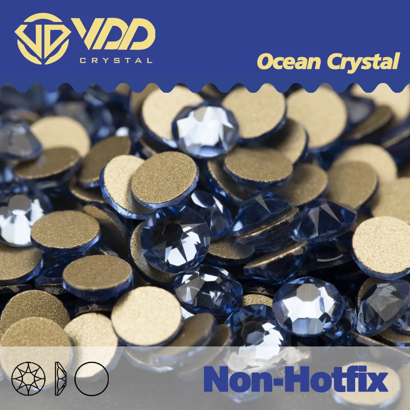 VDD Non Hot Fix 2088 8 große 8 kleine Nail Art Strasssteine Kristall in Blumen Nagelsteine Strasssteine und Dekorationen Diamant DIY