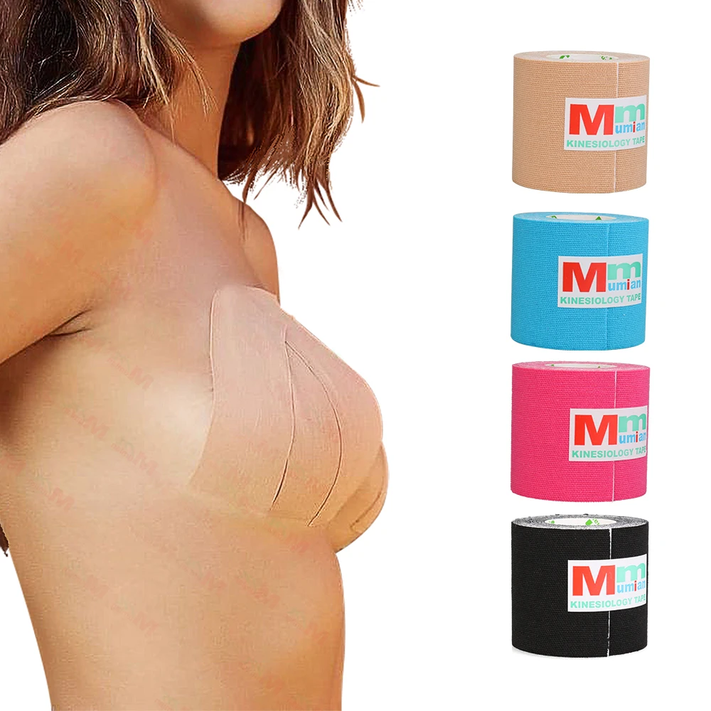 Kinesiotape Boob Tape Bras for Women Hidden Bra Nipple Pasties Covers Breast Lift Push Up Tape Backless Dress Strapless Stickers